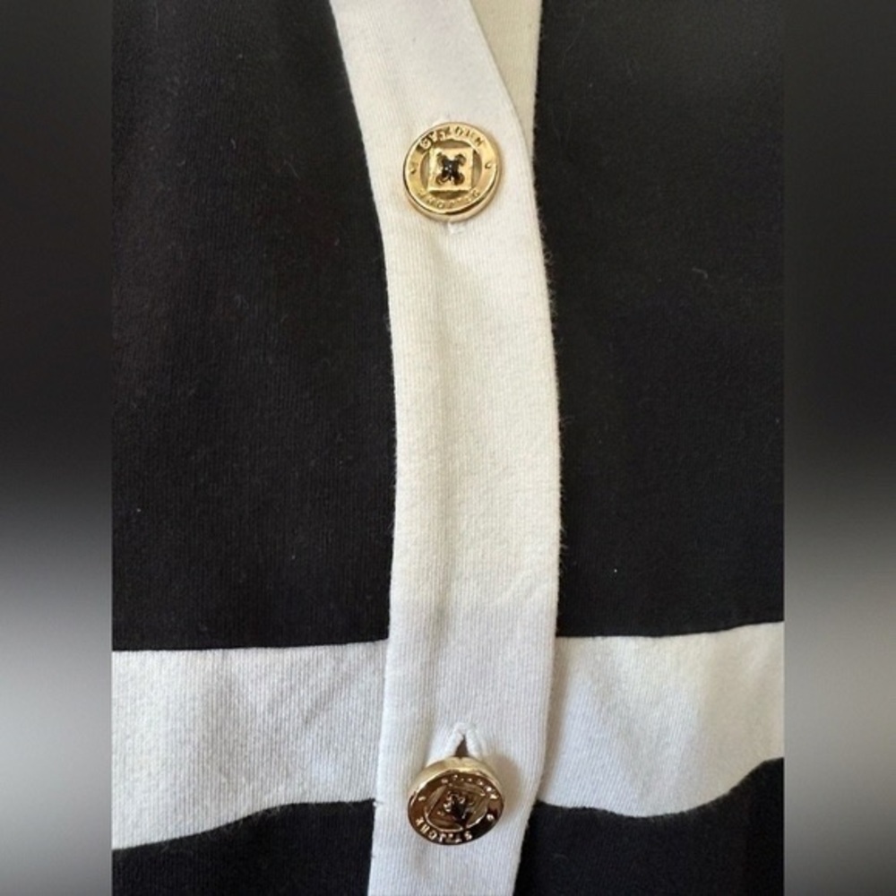 Black and White Button-Up Jacket - image 5